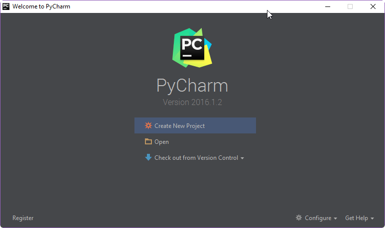 PyCharm Create Project