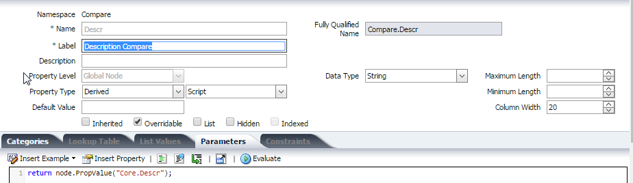 Description Compare DRM Property